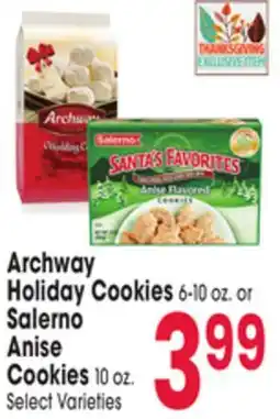 Jewel-Osco Archway Holiday Cookies 6-10 oz. or Salerno Anise Cookies 10 oz offer