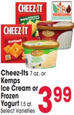 Jewel-Osco Cheez-Its 7 oz. or Kemps Ice Cream or Frozen Yogurt 1.5 qt offer