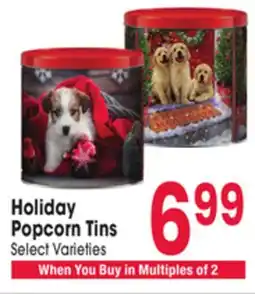 Jewel-Osco Holiday Popcorn Tins offer