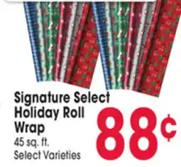 Jewel-Osco Signature Select Holiday Roll Wrap offer