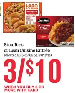 Mariano's Stouffer's or Lean Cuisine Entrée offer