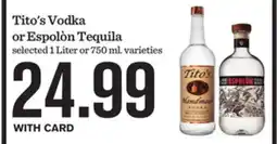 Mariano's Tito's Vodka or Espolòn Tequila offer