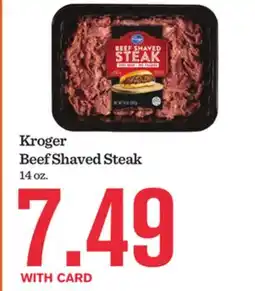 Mariano's Kroger Beef Shaved Steak offer