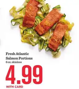 Mariano's Fresh Atlantic Salmon Portions offer