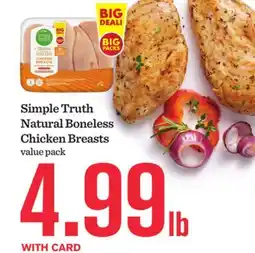 Mariano's Simple Truth Natural Boneless Chicken Breasts offer