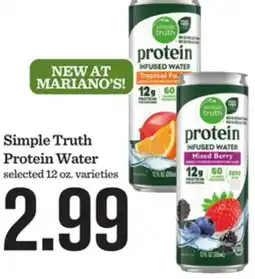 Mariano's Simple Truth Protein Water offer