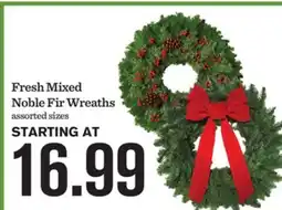 Mariano's Fresh Mixed Noble Fir Wreaths offer