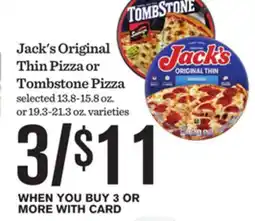 Mariano's Jack's Original Thin Pizza or Tombstone Pizza offer