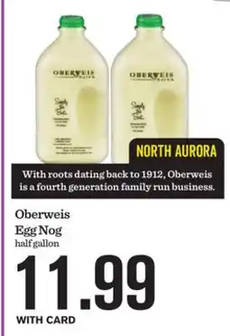 Mariano's Oberweis Egg Nog offer
