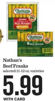 Mariano's Nathan's Beef Franks offer