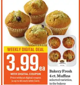 Mariano's Bakery Fresh 4 ct. Muffins offer