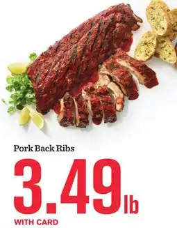 Mariano's Pork Back Ribs offer