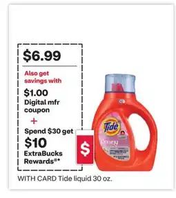 CVS Tide liquid 30 oz offer