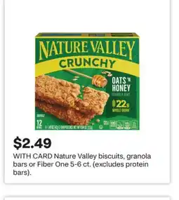CVS Nature Valley biscuits, granola bars or Fiber One 5-6 ct offer