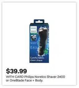CVS Philips Norelco Shaver 2400 or OneBlade Face + Body offer