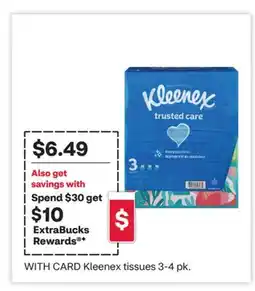 CVS Kleenex tissues 3-4 pk offer