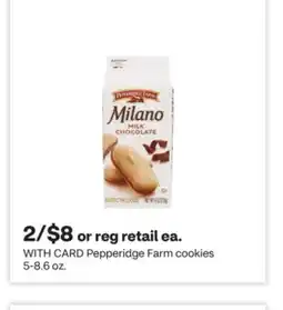 CVS Pepperidge Farm cookies 5-8.6 oz offer