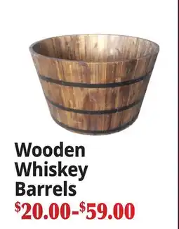 Ocean State Job Lot Wooden Whiskey Barrels offer