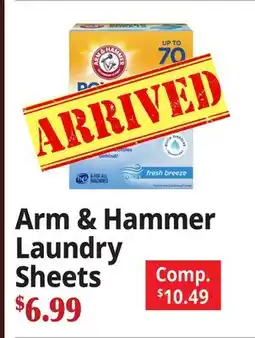 Ocean State Job Lot Arm & Hammer Laundry Sheets offer