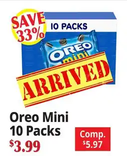 Ocean State Job Lot Oreo Mini 10 Packs offer