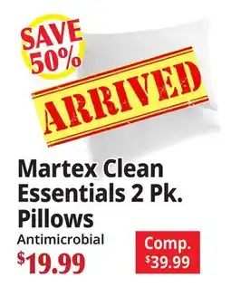 Ocean State Job Lot Martex Clean Essentials 2 Pk. Pillows offer