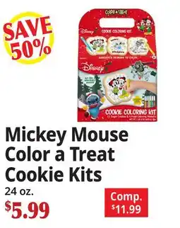 Ocean State Job Lot Mickey Mouse Color a Treat Cookie Kits offer