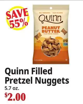 Ocean State Job Lot Quinn Filled Pretzel Nuggets offer