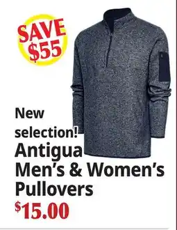 Ocean State Job Lot Antigua Men's & Women's Pullovers offer