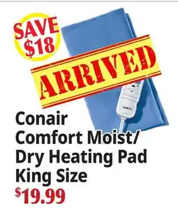 Ocean State Job Lot Comfort Moist/ Dry Heating Pad Dry Heating Pad King Size offer