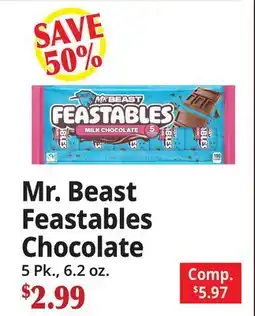 Ocean State Job Lot Mr. Beast Feastables Chocolate offer