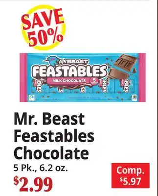Ocean State Job Lot Mr. Beast Feastables Chocolate offer