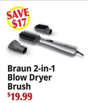 Ocean State Job Lot Braun 2-in-1 Blow Dryer offer