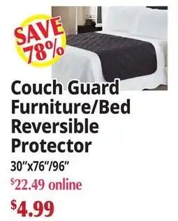 Ocean State Job Lot Couch Guard Furniture/Bed Reversible Protector offer