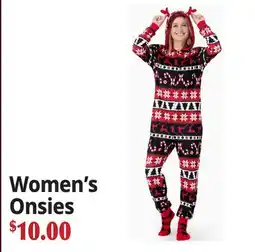Ocean State Job Lot Women's Onsies offer