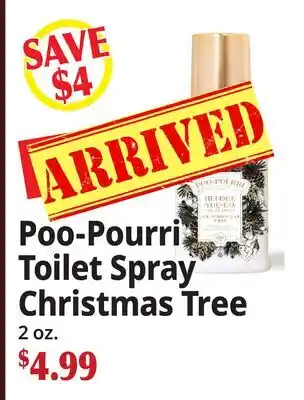 Ocean State Job Lot Poo-Pourri Toilet Spray Christmas Tree offer