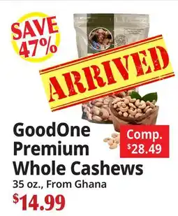 Ocean State Job Lot GoodOne Premium Whole Cashews offer