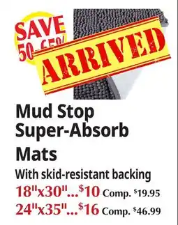 Ocean State Job Lot Mud Stop Super-Absorb Mats offer