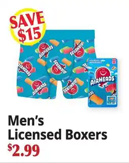 Ocean State Job Lot Men's Licensed Boxers offer