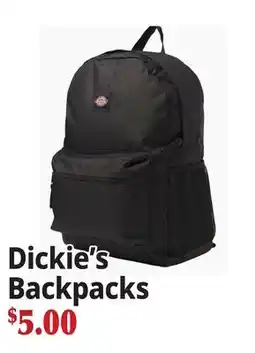 Ocean State Job Lot Dickie's Backpacks offer