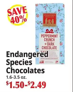 Ocean State Job Lot Endangered Species Chocolates offer