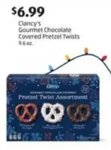 Aldi Clancy's Gourmet Chocolate Covered Pretzel Twists offer