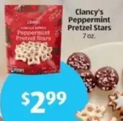 Aldi Clancy's Peppermint Pretzel Stars offer