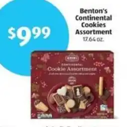 Aldi Benton's Continental Cookies Assortment offer