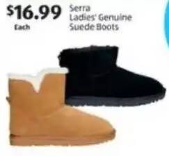 Serra Ladies' Genuine Suede Boots