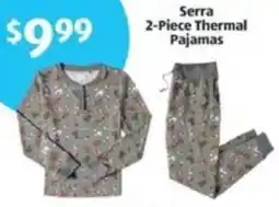 Aldi Serra 2-Piece Thermal Pajamas offer