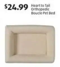 Aldi Heart to Tail Orthopedic Boucle Pet Bed offer