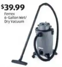 Aldi Ferrex 6-Gallon Wet/ Dry Vacuum offer
