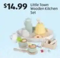 Aldi Little Town Wooden Kitchen Set offer
