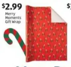 Aldi Merry Moments Gift Wrap offer