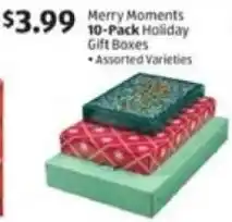 Aldi Merry Moments 10-Pack Holiday Gift Boxes offer